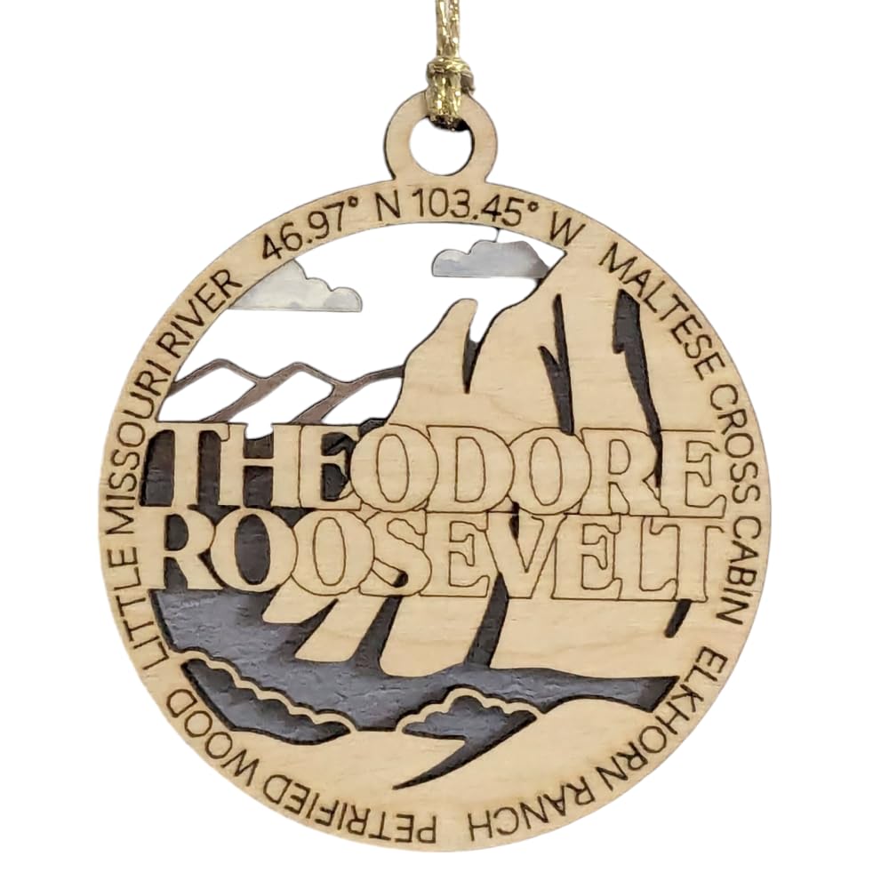 3" Theodore Roosevelt Ornament / Car Charm - USA Made
