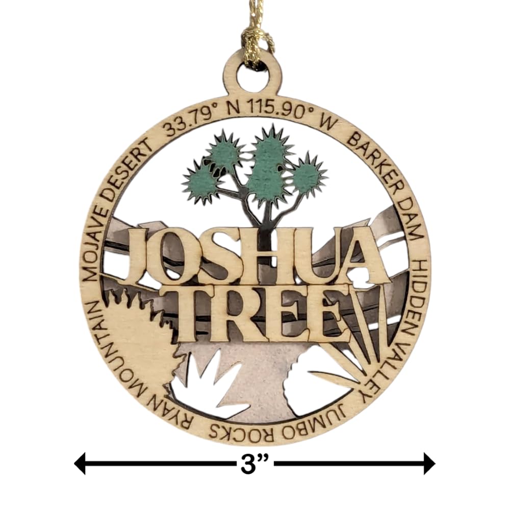 3" Joshua Tree National Park Ornament / Car Charm - USA Made