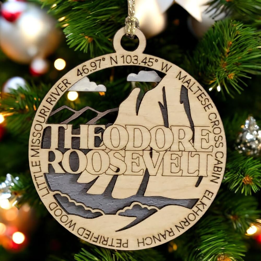 3" Theodore Roosevelt Ornament / Car Charm - USA Made