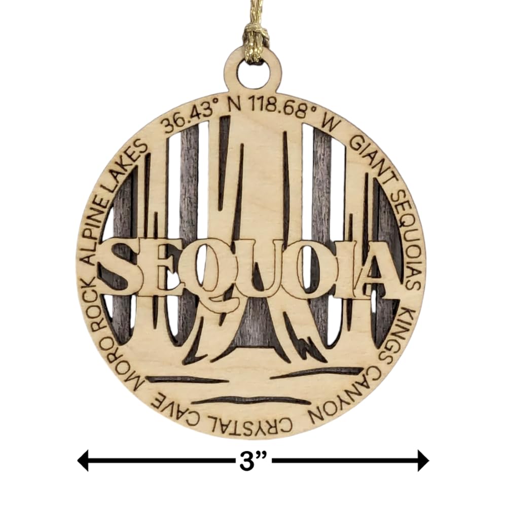 3" Sequoia National Park Ornament / Car Charm - USA Made