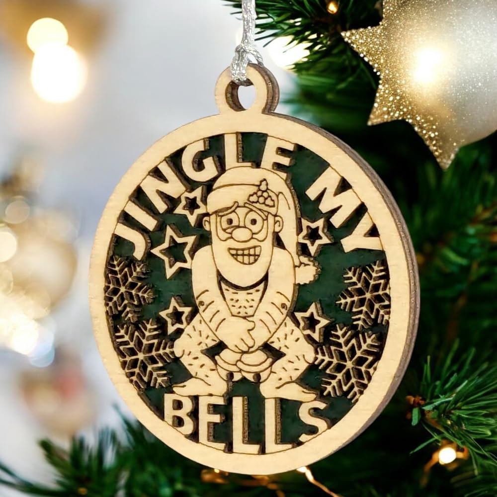 3" "Jingle My Bells" Funny Santa Ornament
