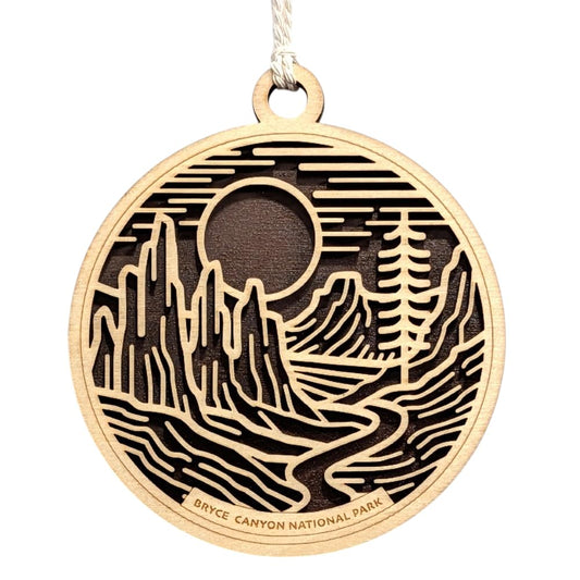 Bryce Canyon National Park 3.5" Wooden Ornament