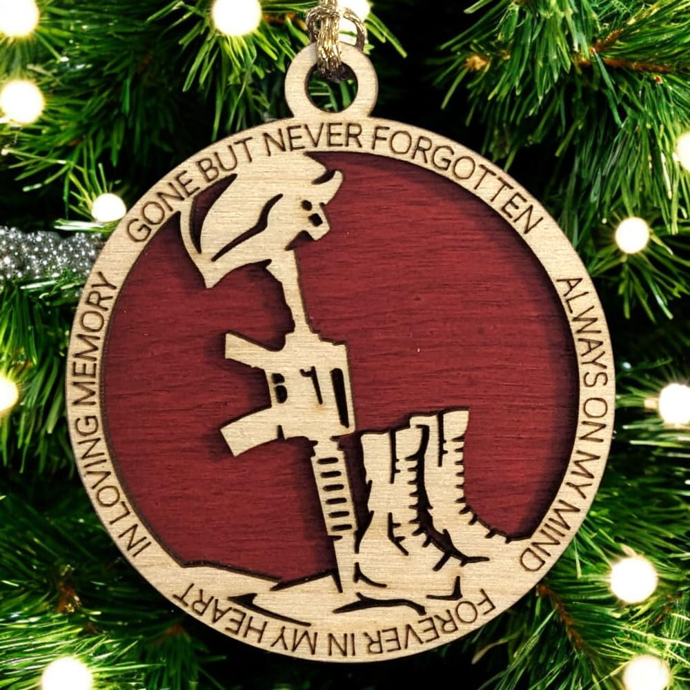3" Marines Inspired Memorial Ornament, Battlefield Cross