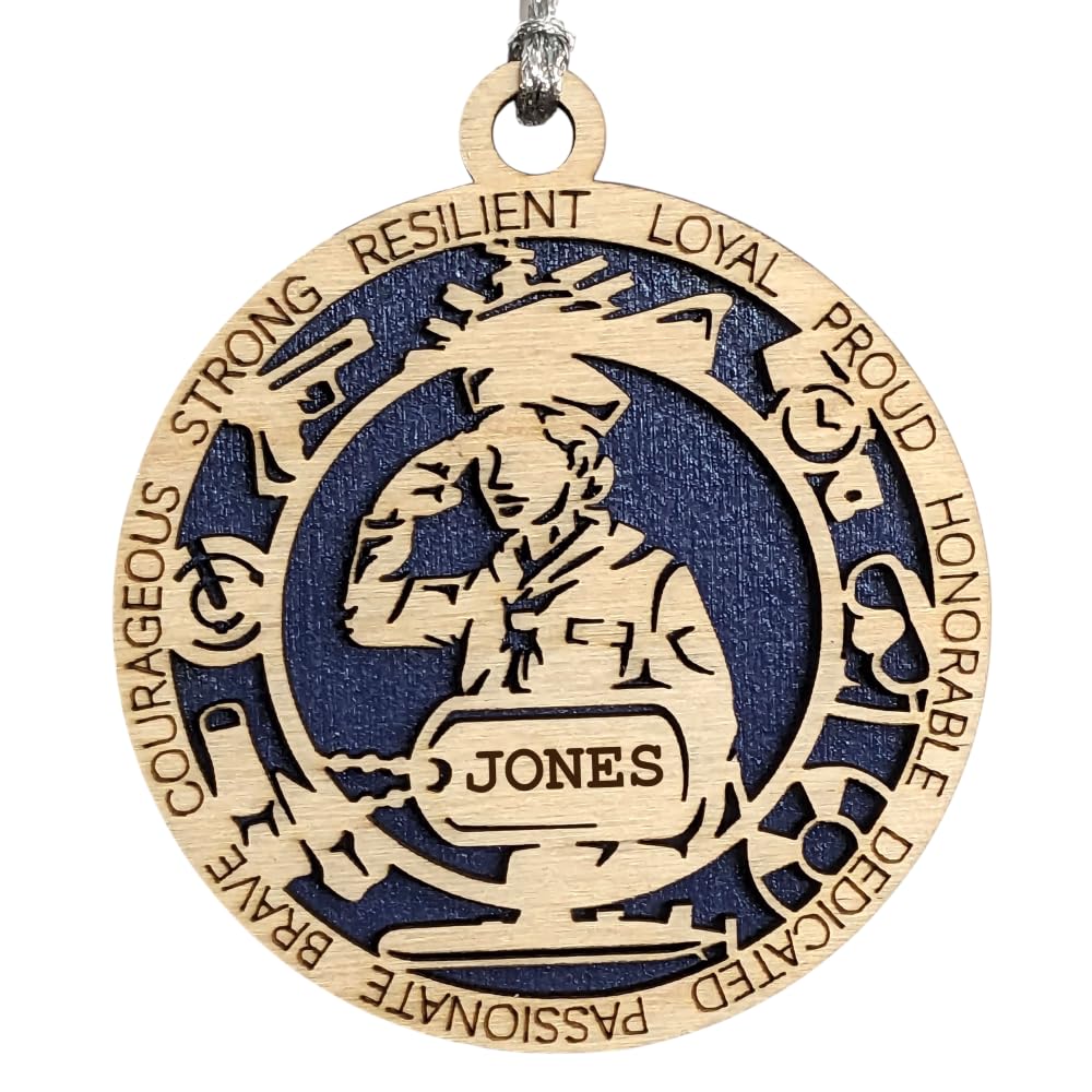 3" Navy Female Ornament, Field Uniform, Icons, Dog Tag