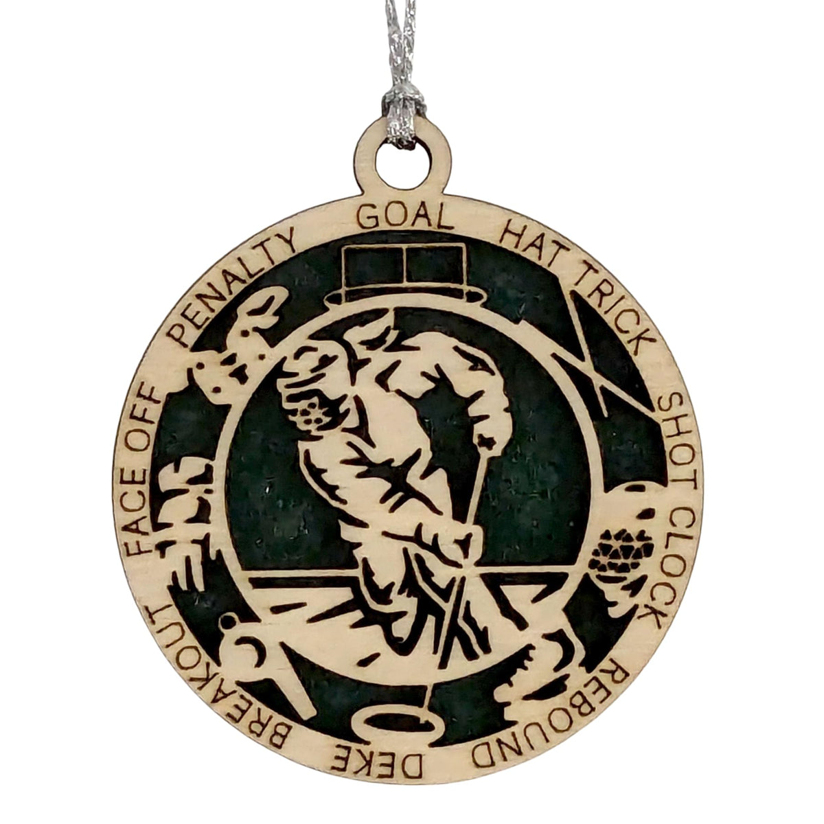 3" Female Ringette Icon Ornament