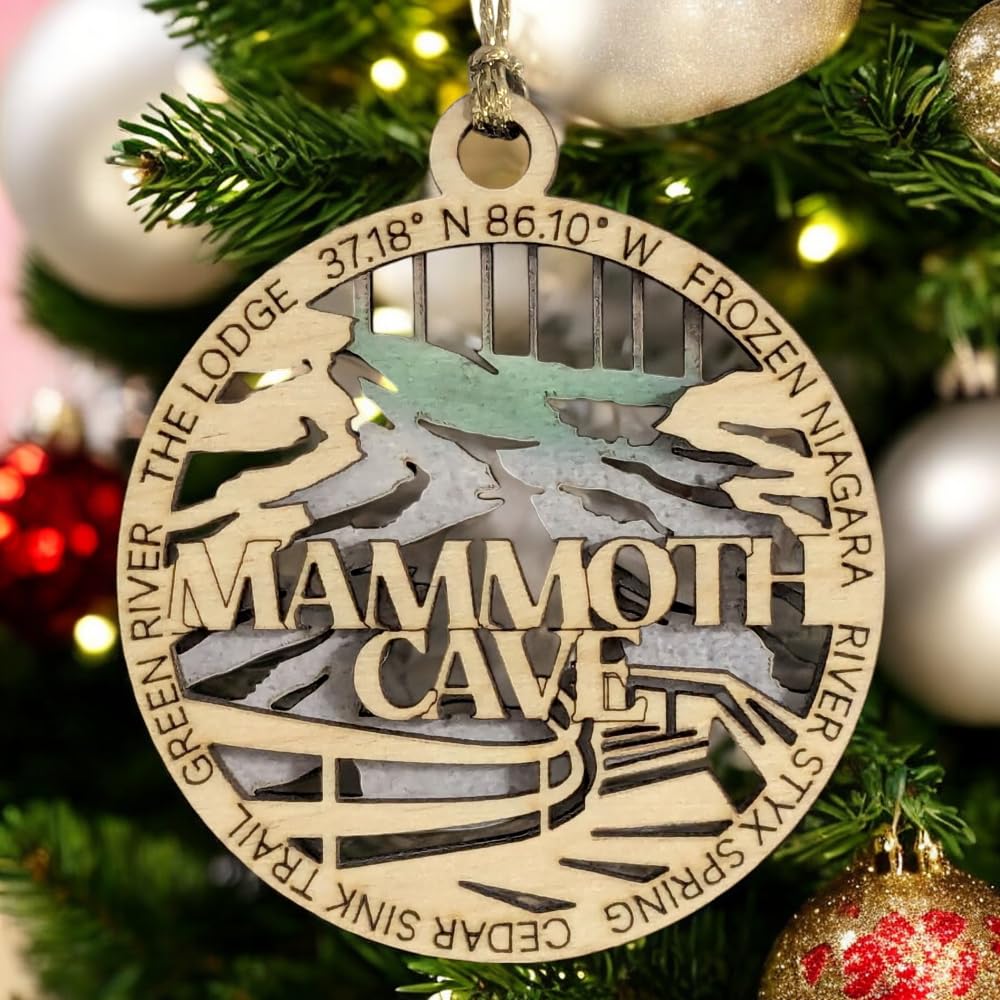 3" Mammoth Cave National Park Ornament / Car Charm - USA Made