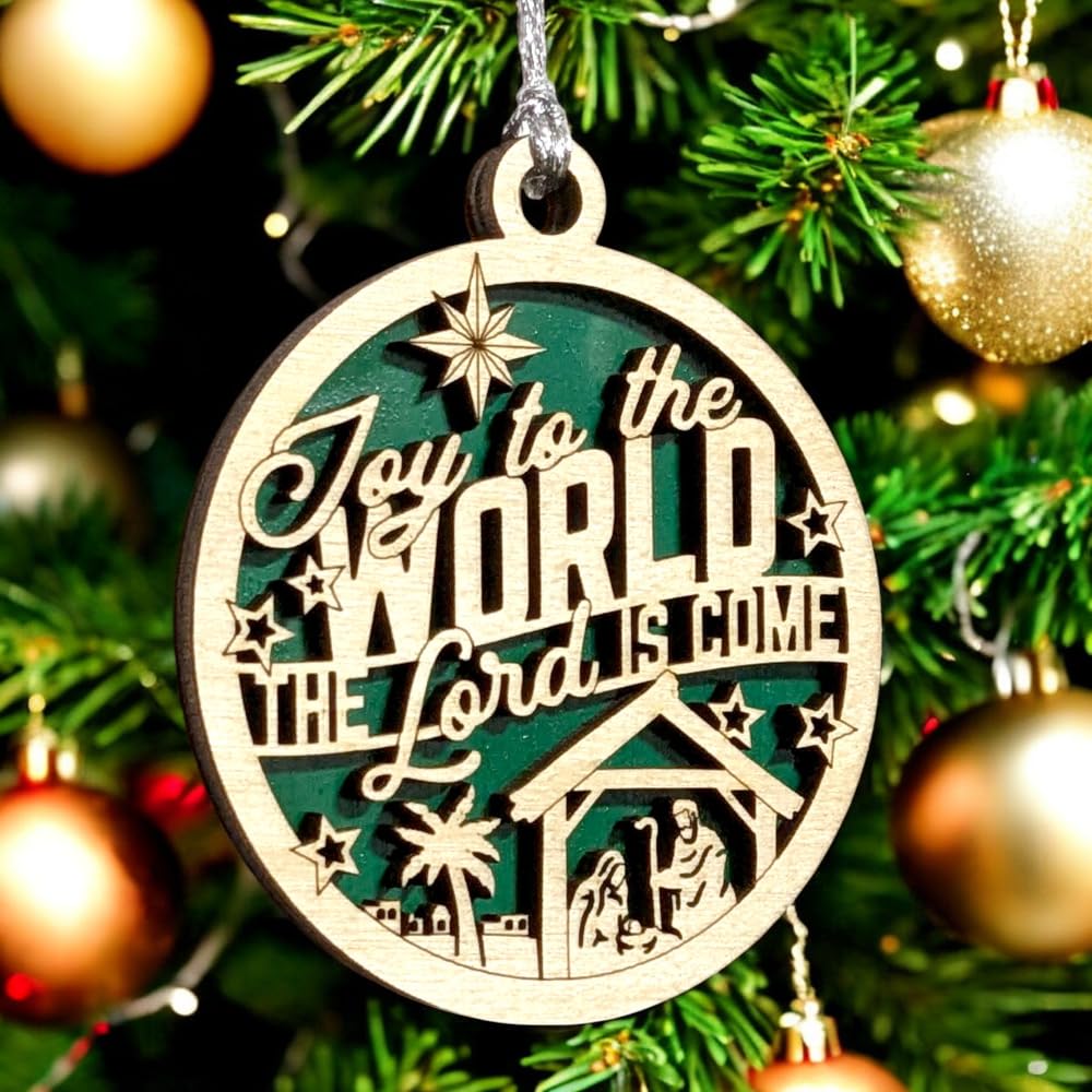 3" Joy to the World Nativity Ornament