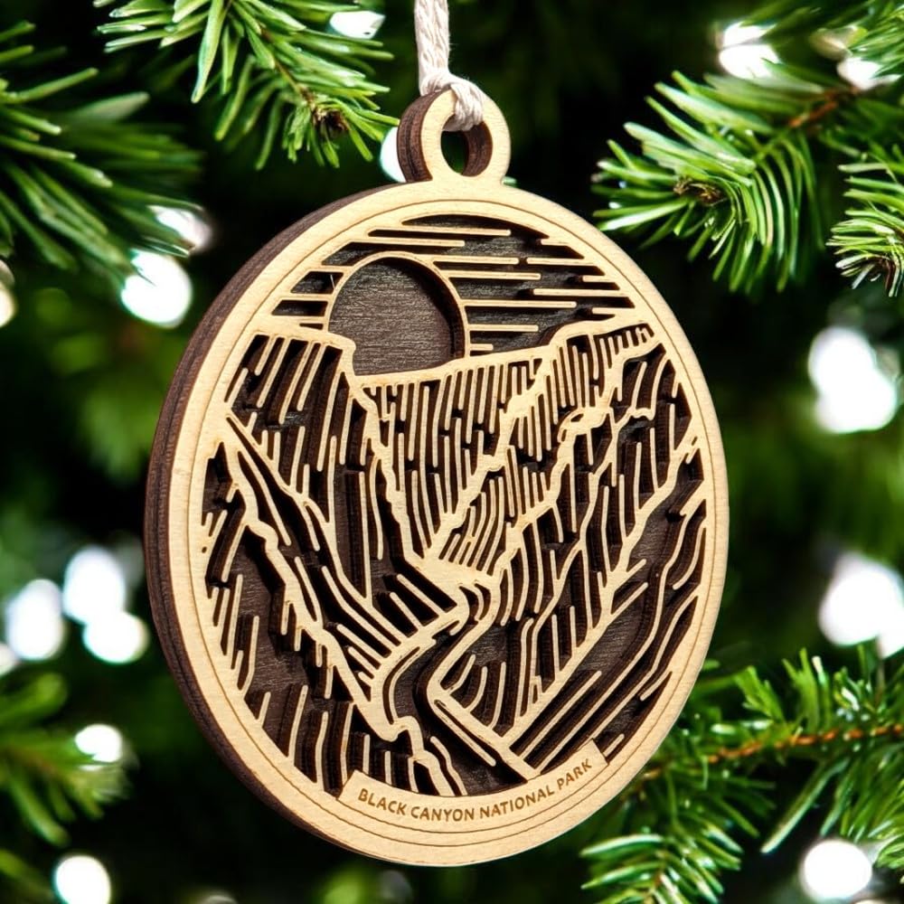 Black Canyon of the Gunnison 3.5" Wooden Ornament