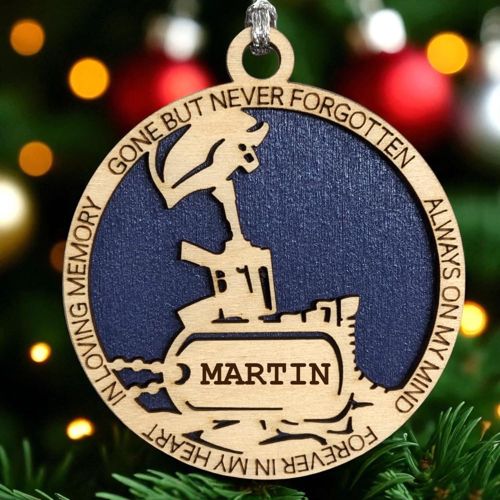 3" Coast Guard Memorial Ornament, Battlefield Cross, Dog Tag