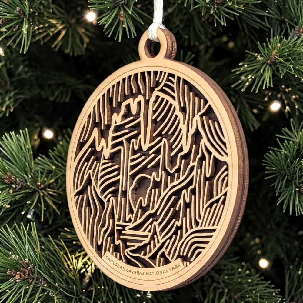 Carlsbad Caverns National Park 3.5" Wood Christmas Ornament
