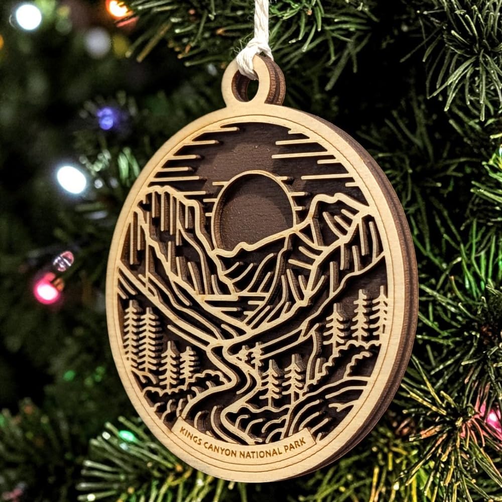 Kings Canyon National Park 3.5" Wooden Ornament