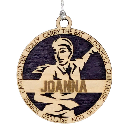 3" Personalized Cricket Bowler Ornament