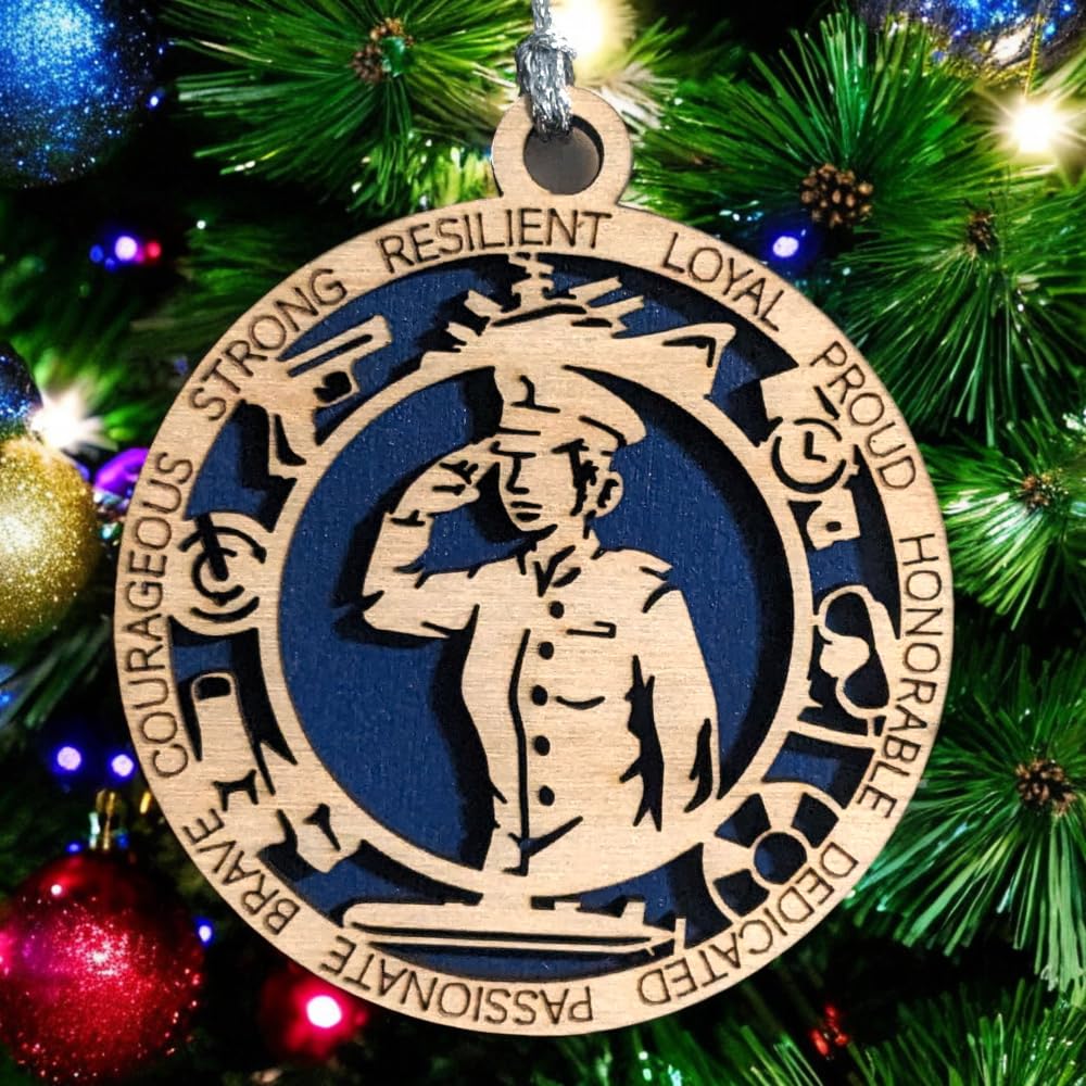 3" Navy Female Sailor Ornament, Formal Uniform, Icons
