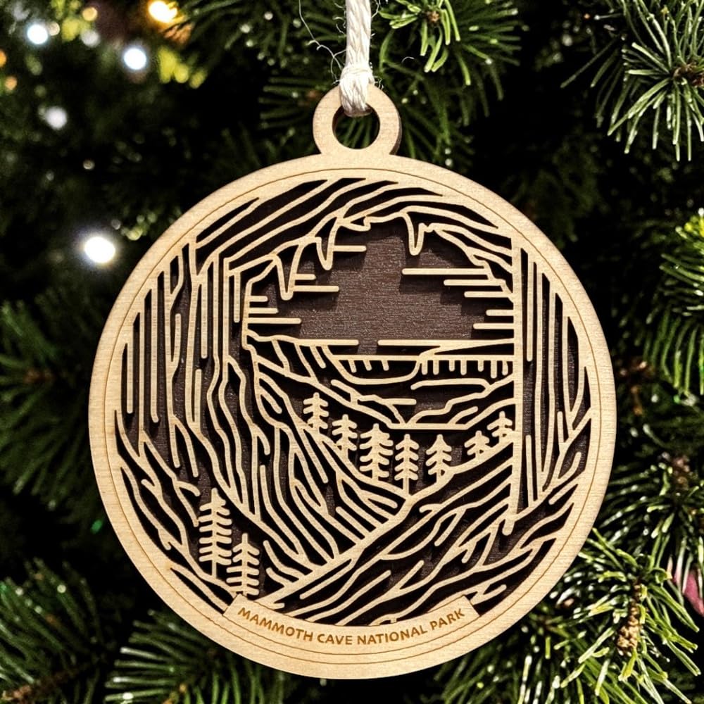 Mammoth Cave National Park 3.5" Wooden Ornament