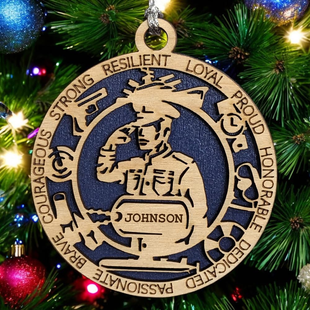3" Navy Male Ornament, Formal Uniform, Icons, Dog Tag