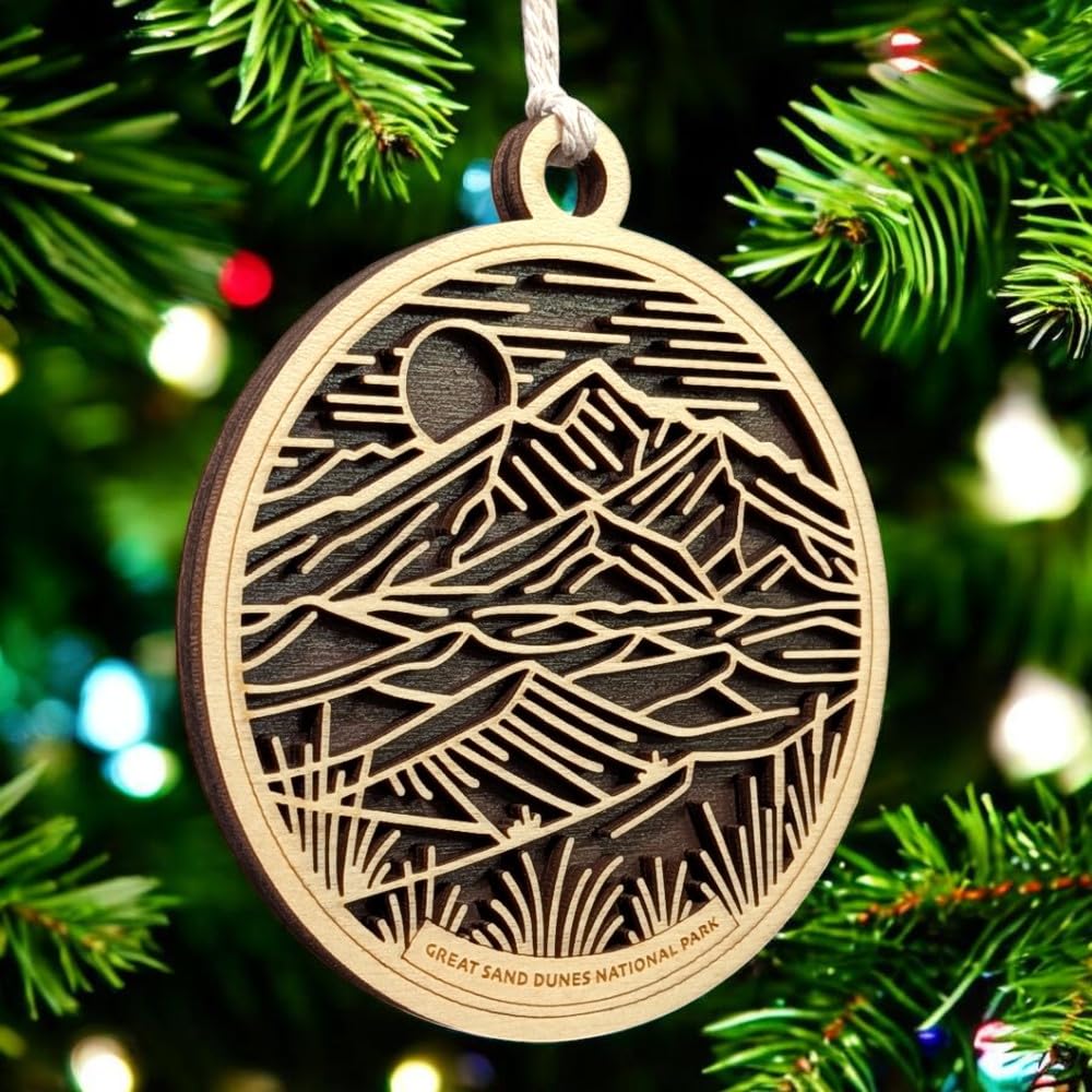 Great Sand Dunes National Park 3.5" Wooden Ornament