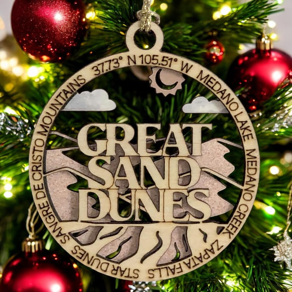 3" Great Sand Dunes Ornament / Car Charm - USA Made