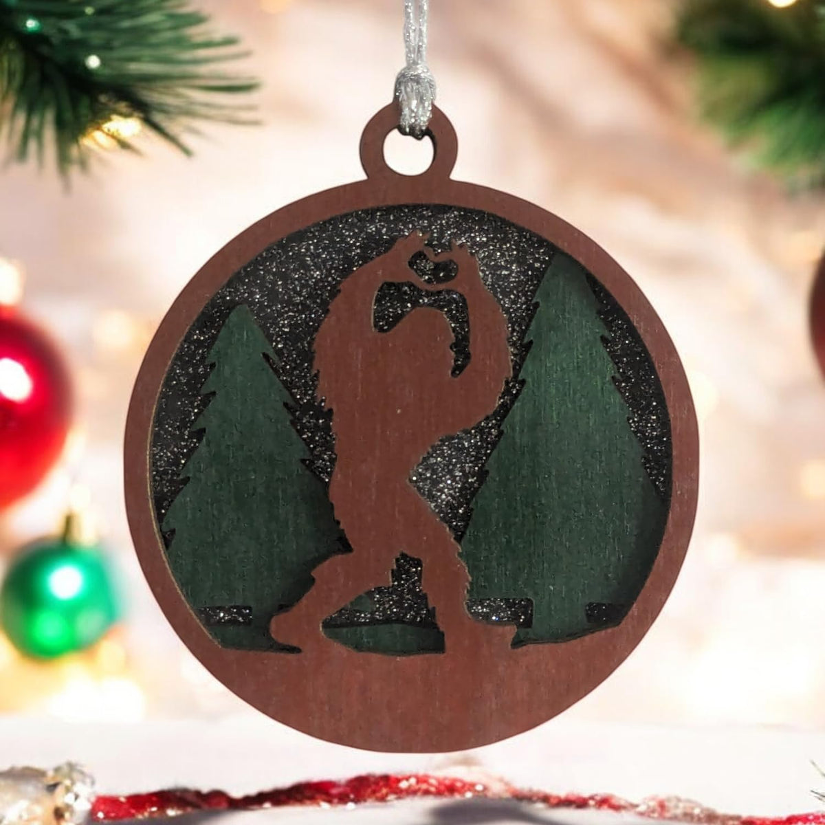 3" Bigfoot Ornament - Heart Hands