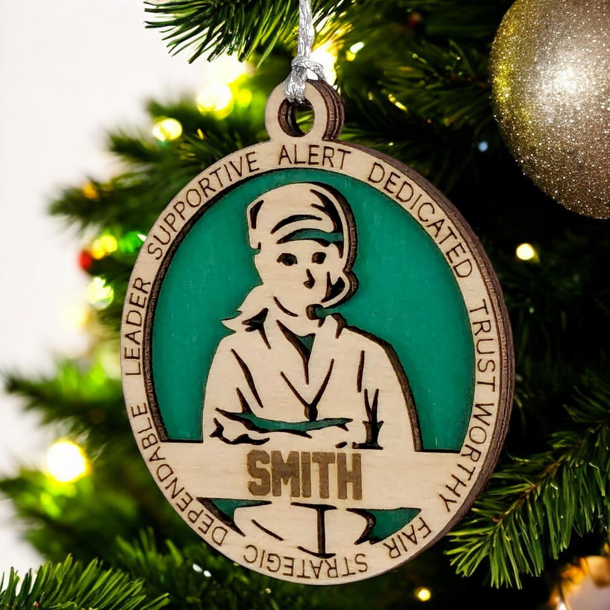 3" Personalized Coach Ornament