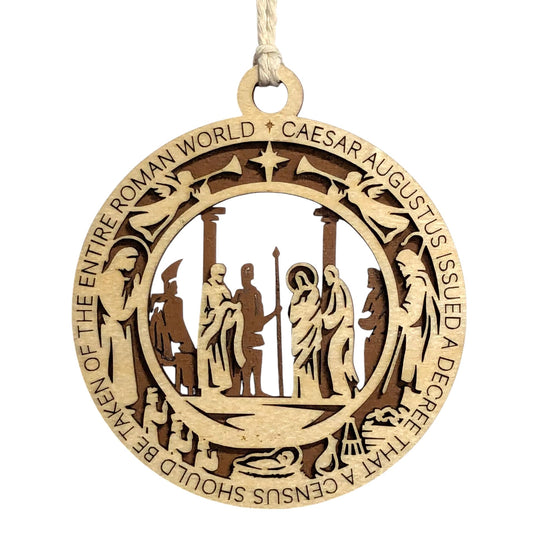 3.5" Angel-Framed Christmas Story Set