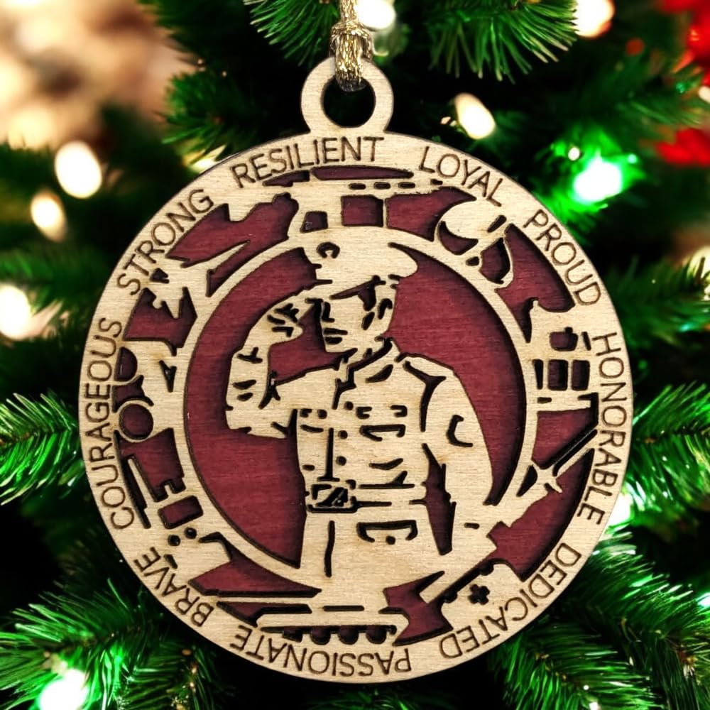 3" Marines Inspired Male Soldier Ornament, Formal, Icons
