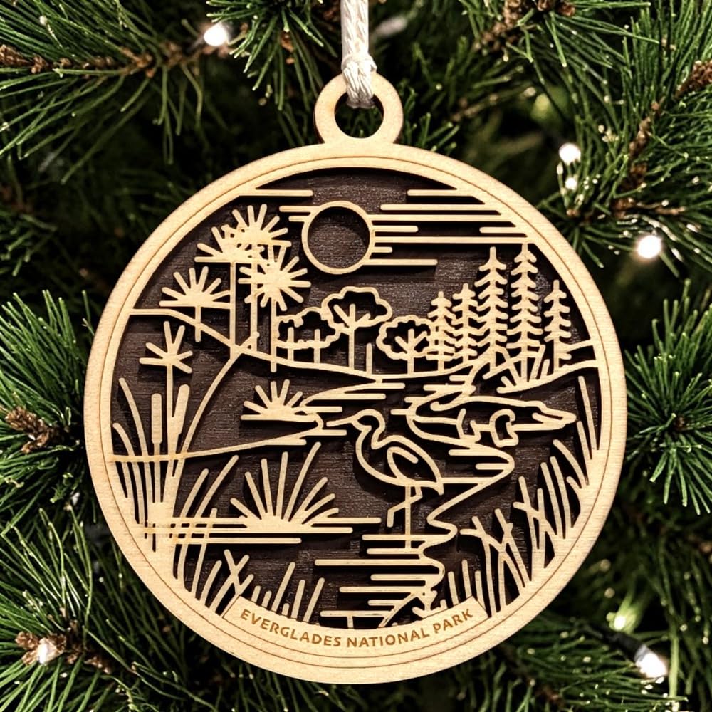 Everglades National Park 3.5" Wooden Ornament