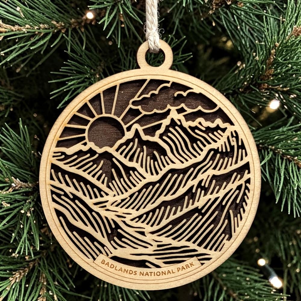 Badlands National Park 3.5" Wooden Ornament