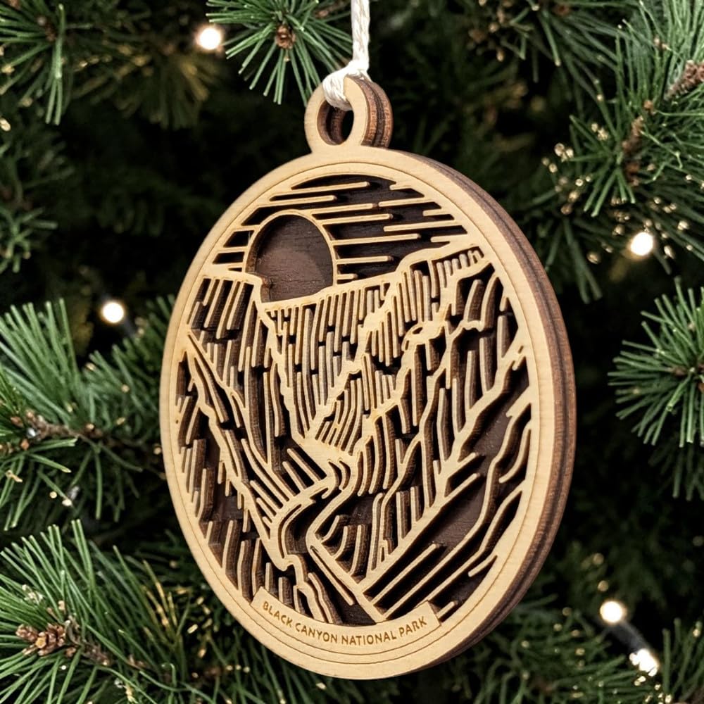 Black Canyon of the Gunnison 3.5" Wooden Ornament
