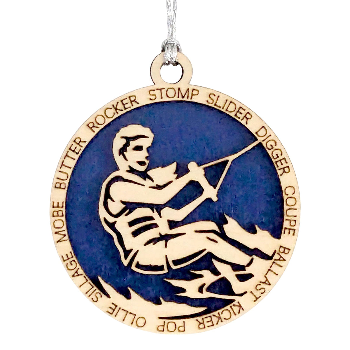 3" Female Wakeboarding Christmas Ornament