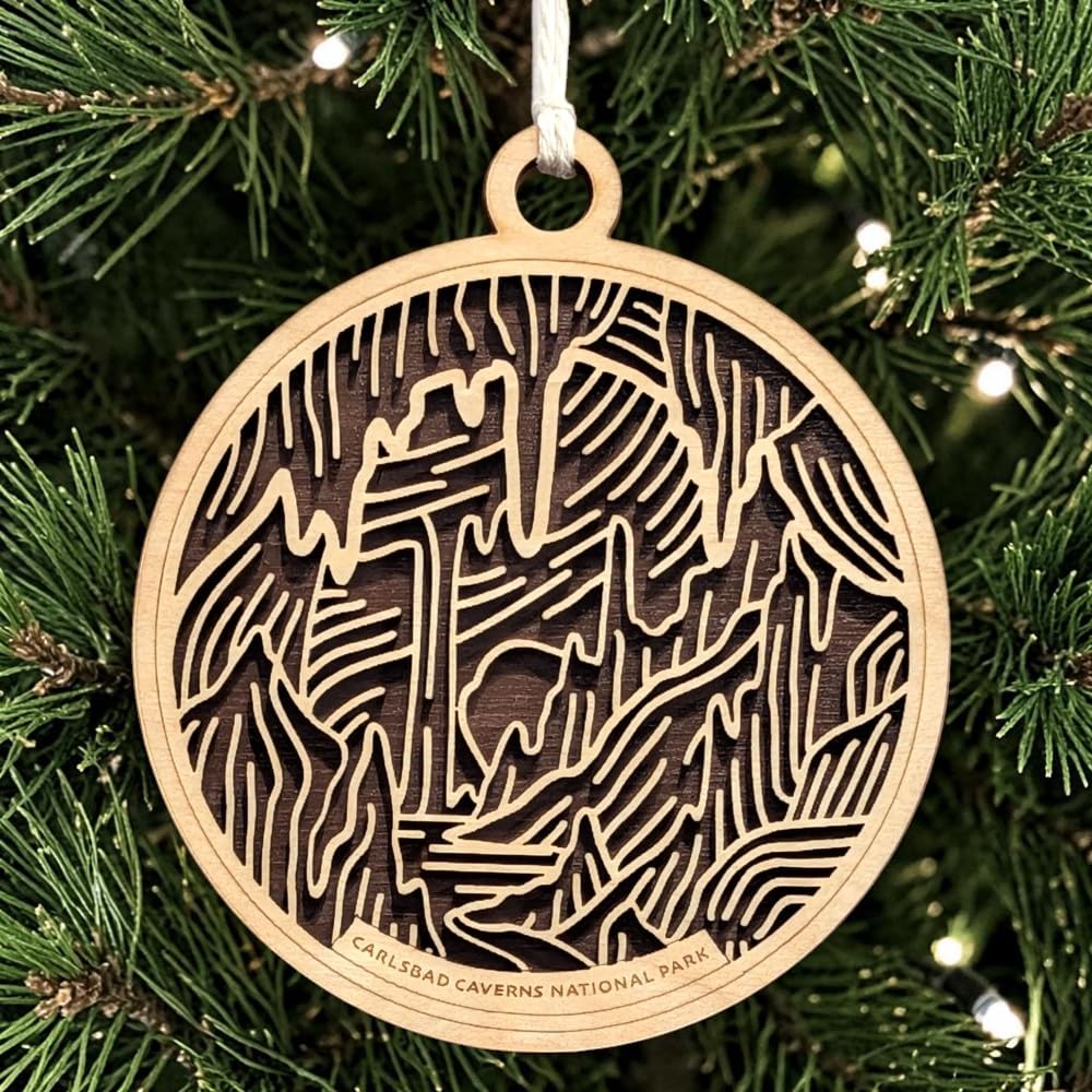 Carlsbad Caverns National Park 3.5" Wood Christmas Ornament