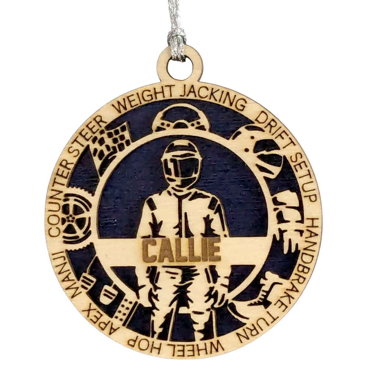 3" Personalized Racing Icons Ornament