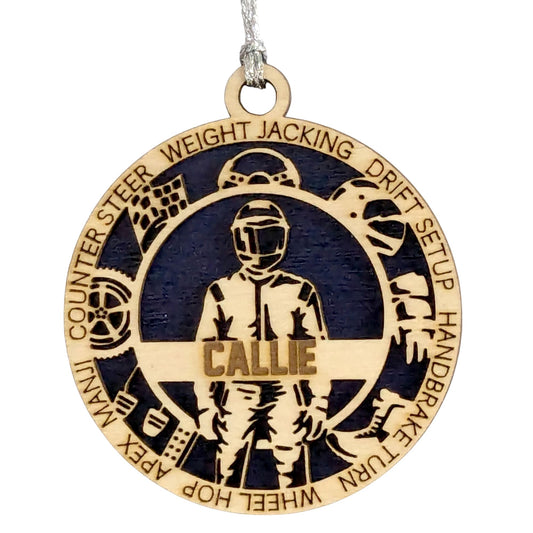 3" Personalized Racing Icons Ornament