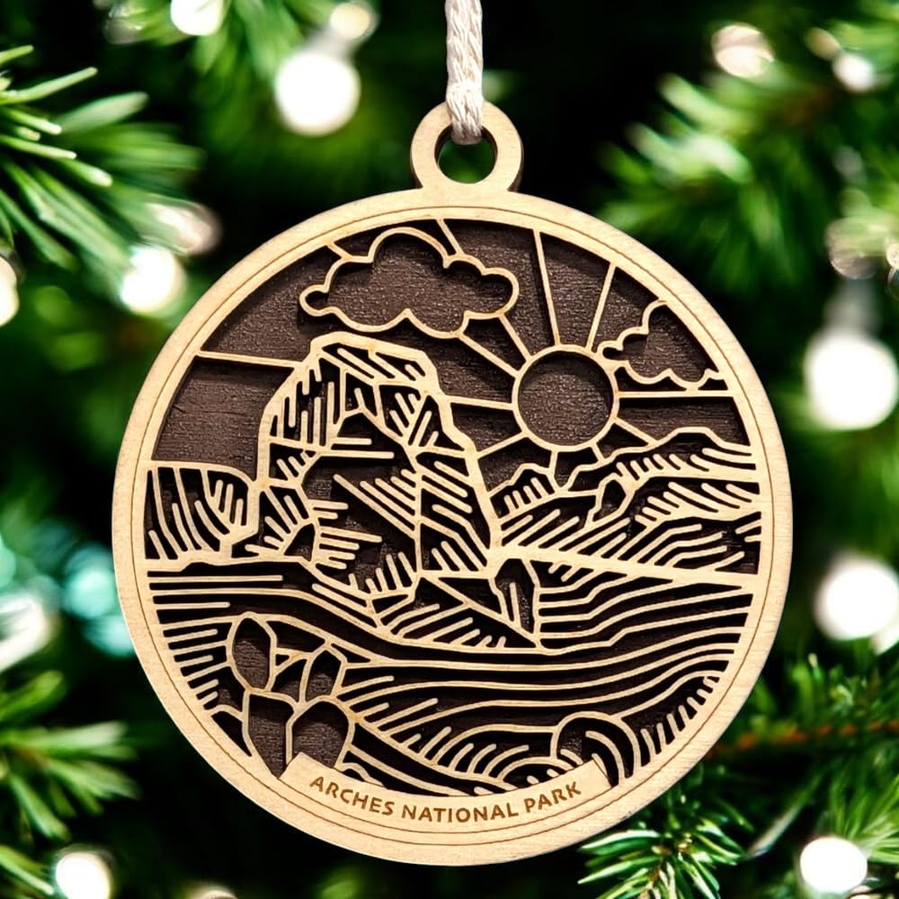 Arches National Park 3.5" Wooden Ornament