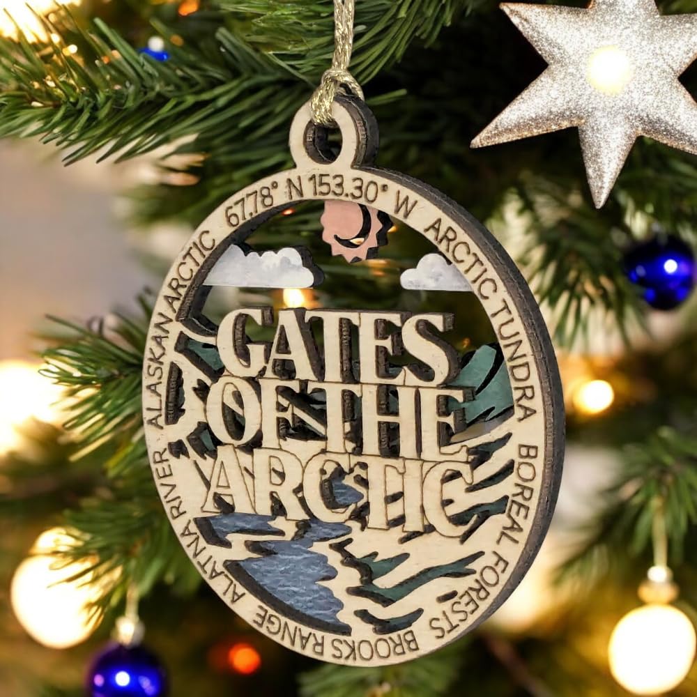 3" Gates of the Arctic Ornament / Car Charm - USA Made