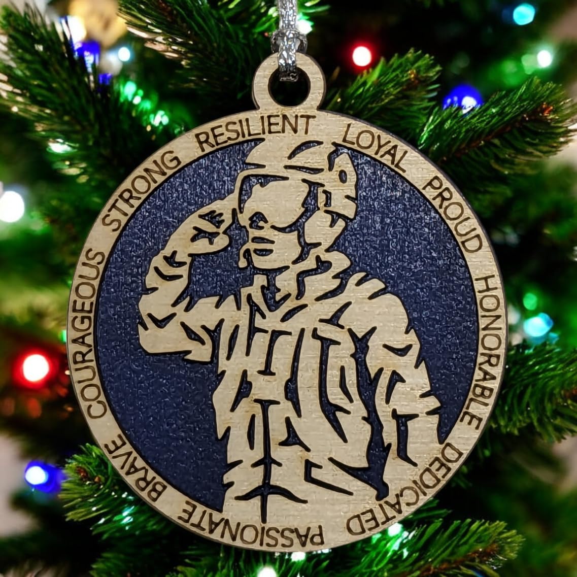 3" Male Airman Field Uniform Ornament - Custom