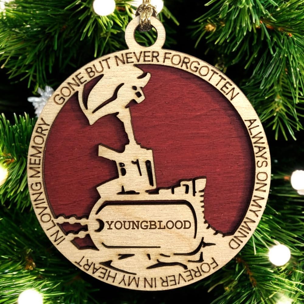 3" Marines Inspired Memorial Ornament, Cross, Dog Tag
