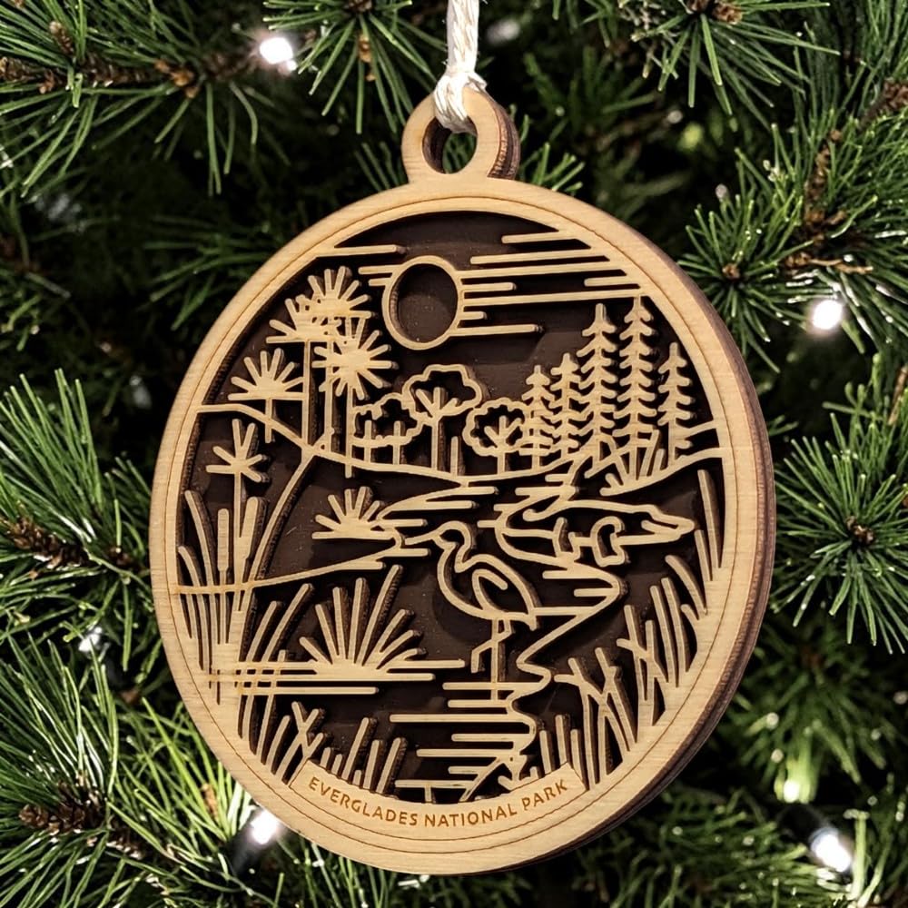 Everglades National Park 3.5" Wooden Ornament