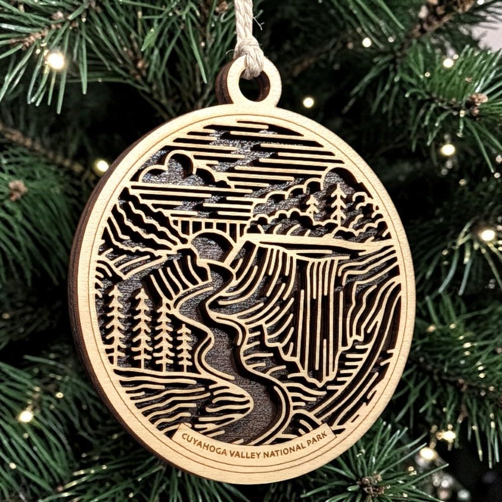 Cuyahoga Valley National Park 3.5" Wooden Ornament