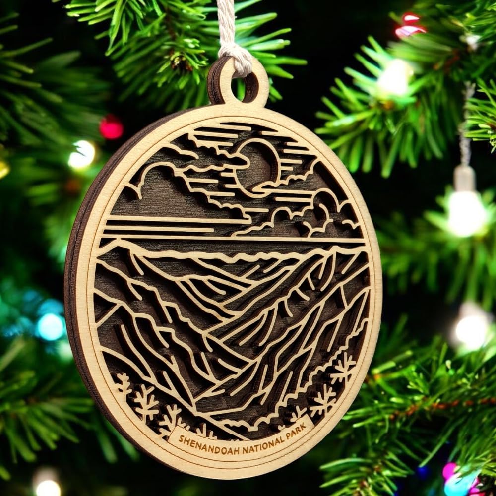 Shenandoah National Park 3.5" Wood Christmas Ornament