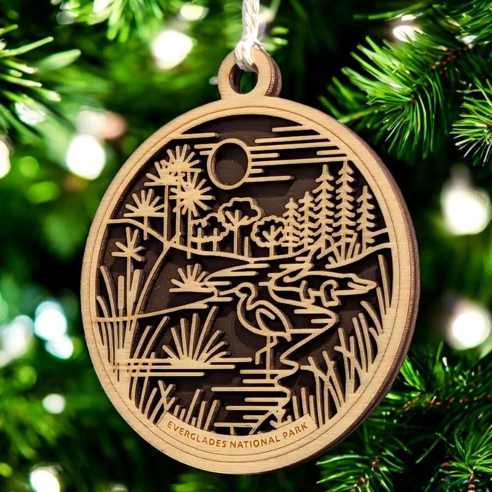Everglades National Park 3.5" Wooden Ornament