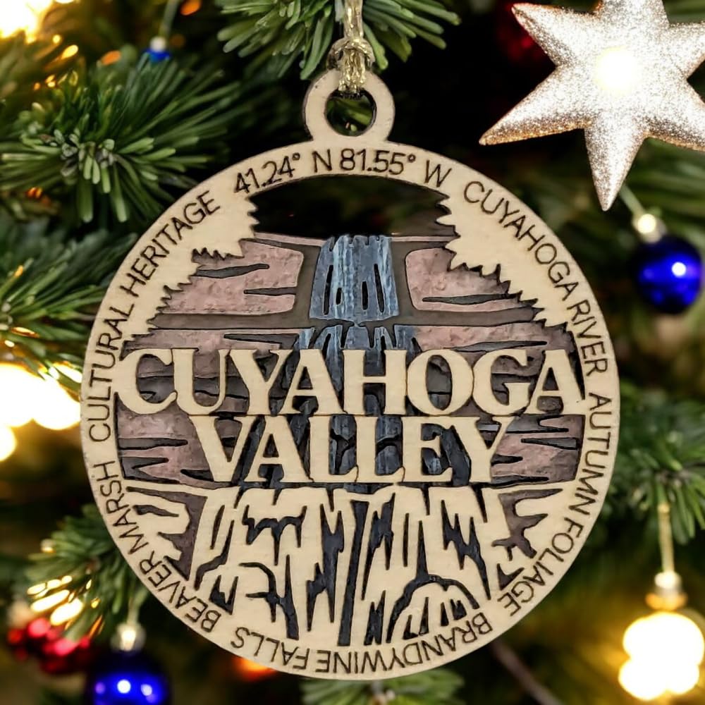 3" Cuyahoga Valley Ornament / Car Charm - USA Made