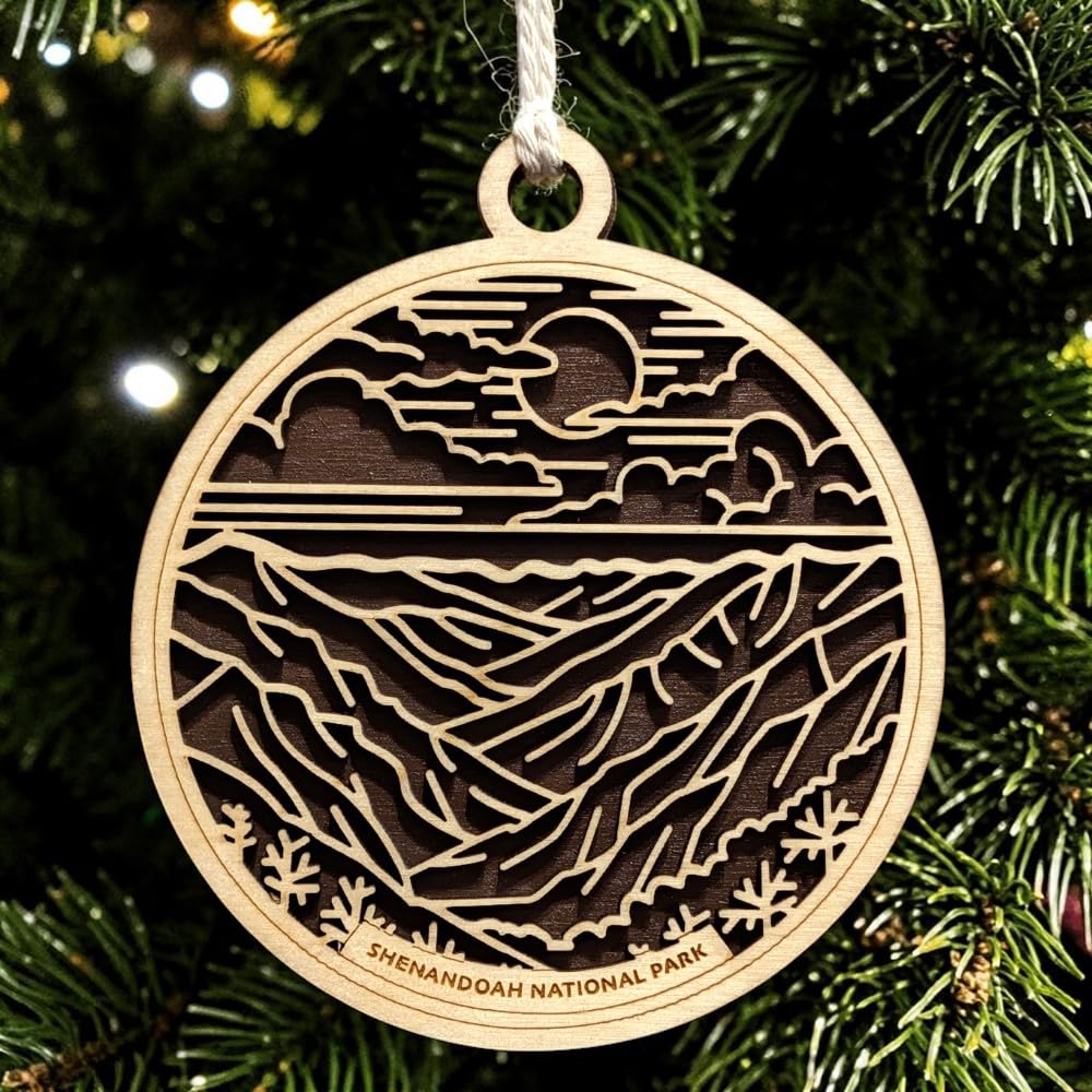 Shenandoah National Park 3.5" Wood Christmas Ornament
