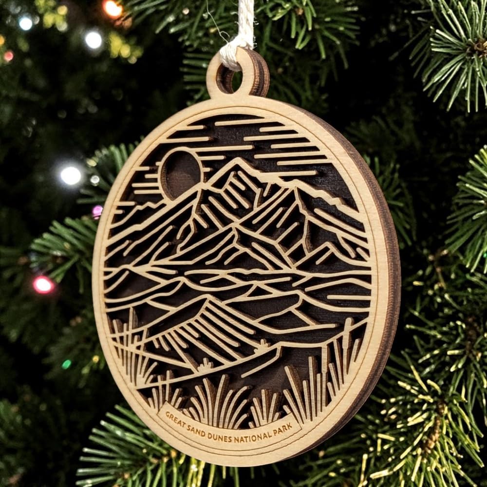 Great Sand Dunes National Park 3.5" Wooden Ornament