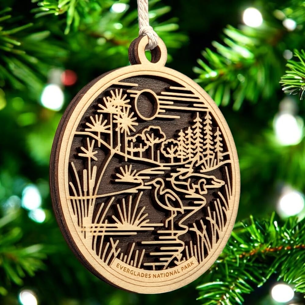 Everglades National Park 3.5" Wooden Ornament