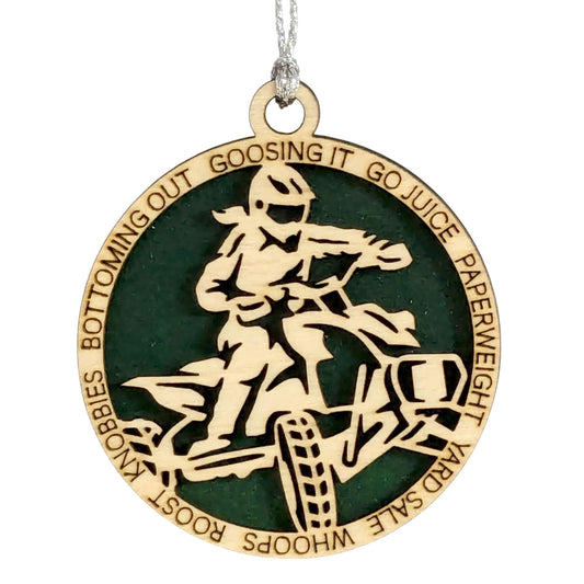 3" Female ATV Rider Ornament