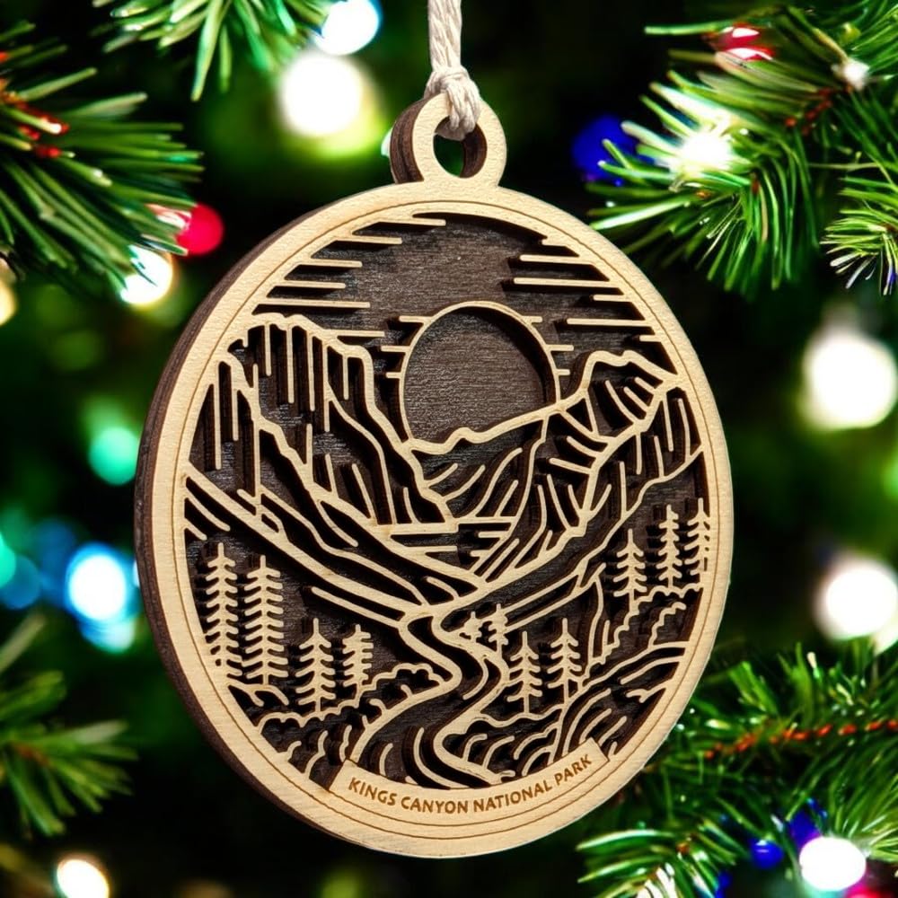 Kings Canyon National Park 3.5" Wooden Ornament