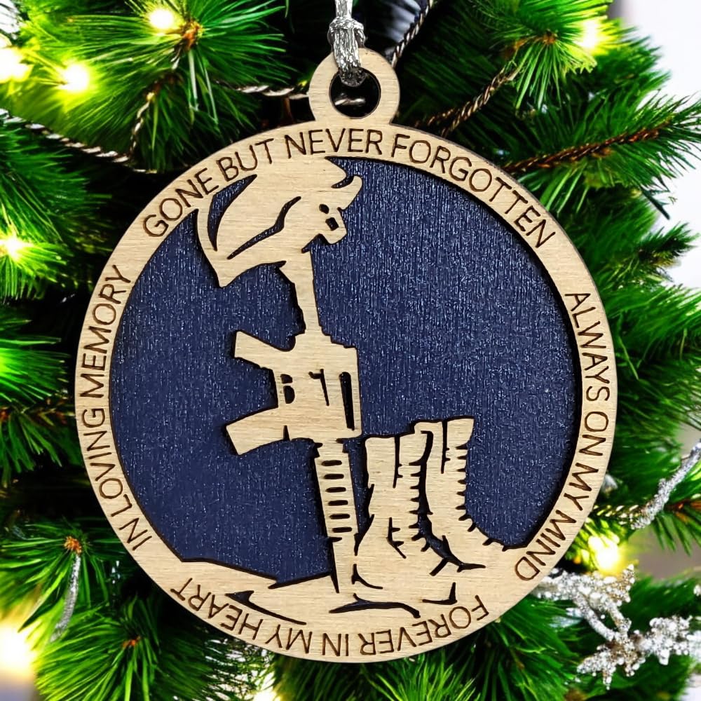 3" Navy Memorial Ornament, Battlefield Cross
