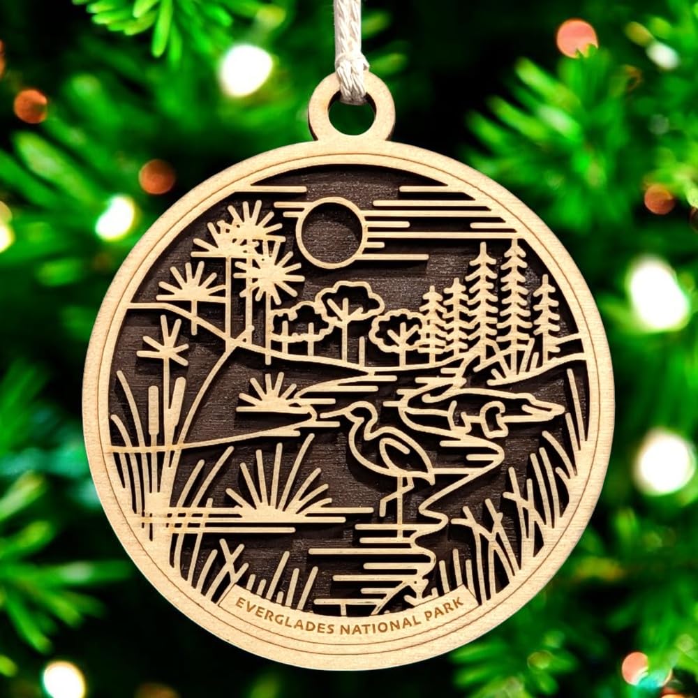 Everglades National Park 3.5" Wooden Ornament