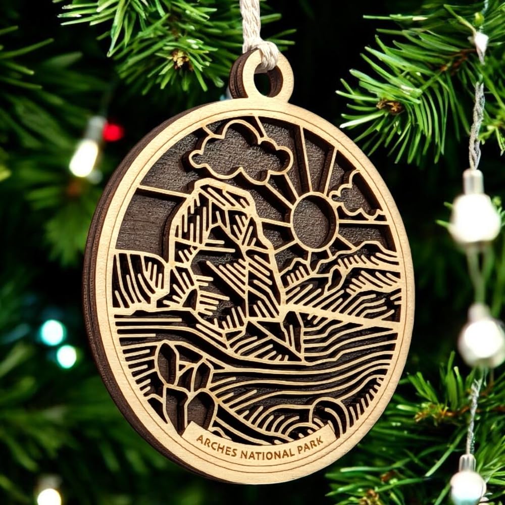 Arches National Park 3.5" Wooden Ornament