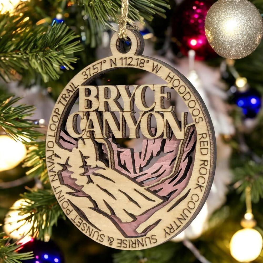 3" Bryce Canyon National Park Ornament / Car Charm - USA Made